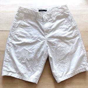 John Varvatos White Cotton Shorts Men’s 28 Menswear Designer Summer Luxury
